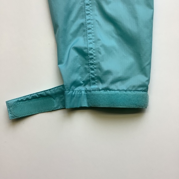 LANDS’ END Turquoise Windbreaker Rain Jacket - Picture 6 of 10